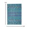 Homeroots 5 x 7 ft. Blue Jewels Geometric Area Rug 385784 - alternate 7